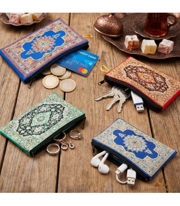 Purse Wallet - Turko Eye - Zipper - Oriental Designs Public