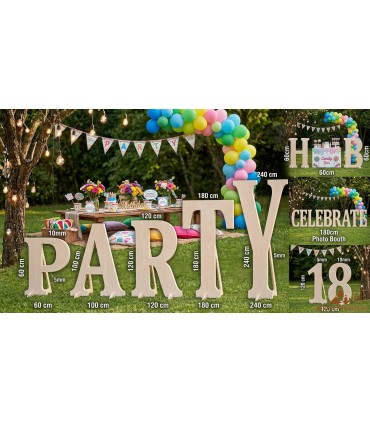 Letras de Madera Gigantes para Eventos y Bodas | Jaima Alkauzar Boho