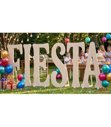 Letras de Madera Gigantes para Eventos y Bodas | Jaima Alkauzar Boho