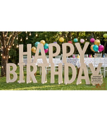 Giant Wooden Letters for Events and Weddings | Jaima Alkauzar Boho