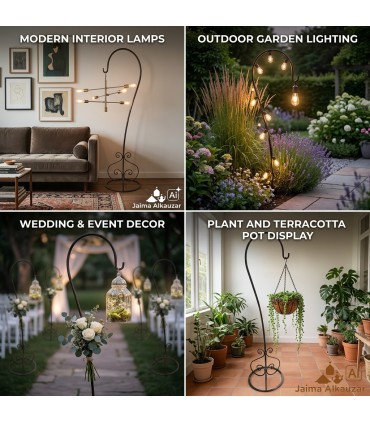 Gancio di lampade - ferro battuto - design arabo