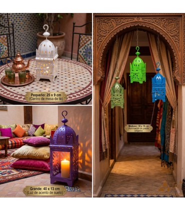 Square Iron Lantern - 3 Sizes - Custom Colors Online