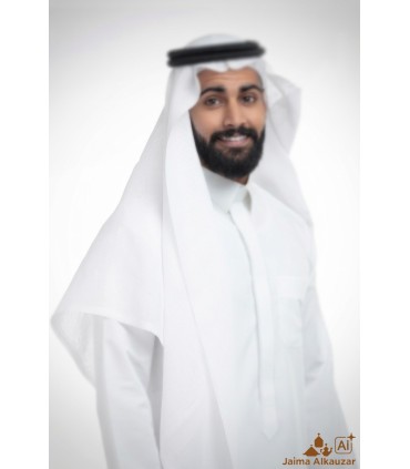 Lenço Branco Tradicional Arábia Saudita - Modelo Básico