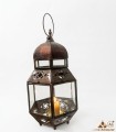 Handheld Glass Lantern - Tiznit Model - Moroccan Craftsmanship
