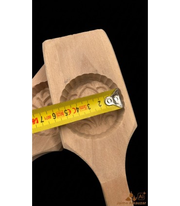 Wooden Spoon Maamul Arabic Date Cookie Mold - Miilakatun Model - Jaima Alkauzar