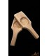 Cucchiaio di legno Stampo Biscotto Maamul di Dattero Arabo - Modello Miilakatun - Jaima Alkauzar