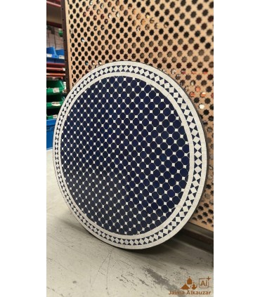 Mosaic Round Table - Zellige Tiles - Garden Decoration - Tam Tam Model