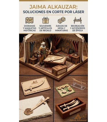 Mini Wooden Sword 10 mm Thickness - 16 cm long - Miniature