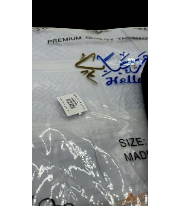 Saudi Shimag Handkerchief + Black Igal Ring - DELUXE Quality