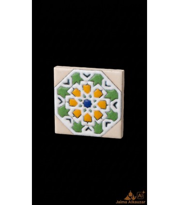 Imán Souvenir Cerámica - Mosaico Alhambra y Generalife - Modelo Jamil