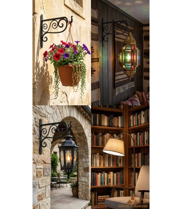 Wrought Iron Hanger - Solid Iron Hook - Premium Quality Model 1