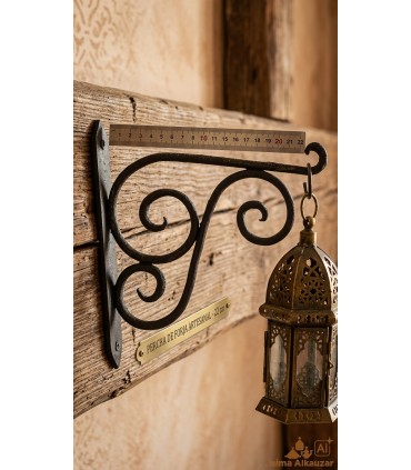 Wrought Iron Hanger - Solid Iron Hook - Premium Quality Model 4