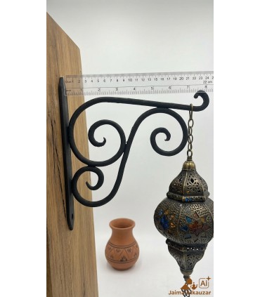 Wrought Iron Hanger - Solid Iron Hook - Premium Quality Model 4