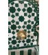 Fonte Zellige Marocchino: Il Gioiello della Piastrella Artigianale a Fez - Modello AKHDAR - 45 cm