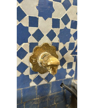 Marokkanische Zellige Quelle: Das Juwel der handgefertigten Fliesen in Fez Modell SARKA - 40 cm