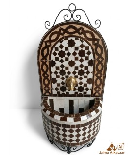 Source Zellige Marocain: Le Joyau de la Tuile Artisanale à Fès - Modèle BUNNI DAIR - 50 cm