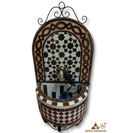Source Zellige Marocain: Le Joyau de la Tuile Artisanale à Fès - Modèle BUNNI DAIR - 50 cm