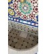 Quelle 140 cm Terrasse oder Garten Mosaik Morisco aus Zellige Andalusischer Fliese - Modell Hamidu