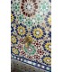 140 cm Source for Terrace or Garden Moorish Mosaic of Andalusian Zellige Tile - Hamidu Model