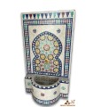 Fontaine 140 cm de Terrasse ou Jardin Mosaïque Mauresque de Carreau Zellige Andalou - Modèle Hamidu