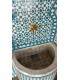 Mosaic Moorish 140 cm Source for Terrace or Garden Andalusian Zellige Tile - Samawi Model