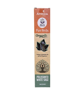 White Sage Incense with Palo Santo - Ambica Pure Herbs