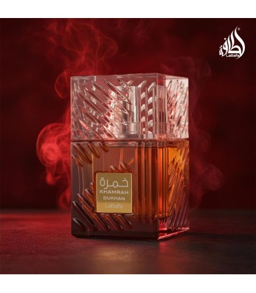 Lattafa Khamrah Dukhan Eau De Parfum 100ml | Arabic Perfume of Tobacco, Incense and Praline