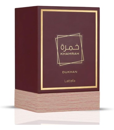 Lattafa Khamrah Dukhan Eau De Parfum 100ml | Perfume Árabe de Tabaco, Incienso y Praliné