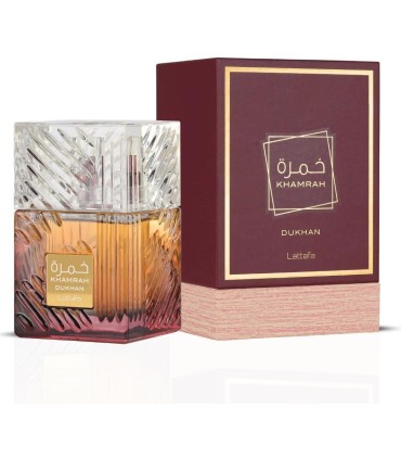 Lattafa Khamrah Dukhan Eau De Parfum 100ml | Arabic Perfume of Tobacco, Incense and Praline