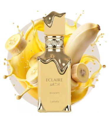 Lattafa Eclaire Banoffi Eau De Parfum 100ml | Arabic Gourmand Perfume of Banana and Dulce de Leche