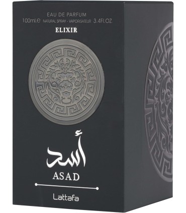 Lattafa Asad Elixir Eau De Parfum 100ml | Perfume Árabe de Hombre con Tabaco, Vainilla y Especias