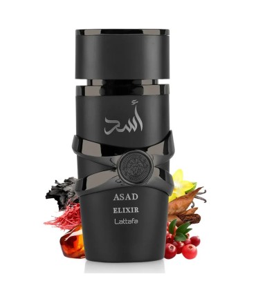 Lattafa Asad Elixir Eau De Parfum 100ml | Arabic Men's Perfume with Tobacco, Vanilla and Spices
