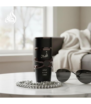 Lattafa Asad Elixir Eau De Parfum 100ml | Arabic Men's Perfume with Tobacco, Vanilla and Spices