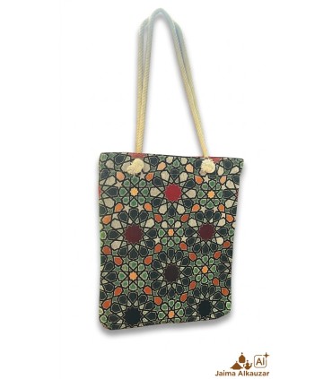 Bolso de Algodón - Diseño Colorido Mosaicos Alhambra