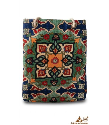 Saco de Algodão Estilo Casual Design Floral (40x30 cm) | Praia e Camping