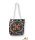 Bolso de Algodón Estilo Casual Diseño Floral (40x30 cm) | Playa y Camping