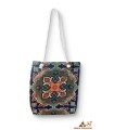 Casual Style Cotton Bag Floral Design (40x30 cm) | Beach and Camping