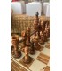 Ajedrez Fichas Deluxe - Fichas Madera Tallada + Tablero Caja -