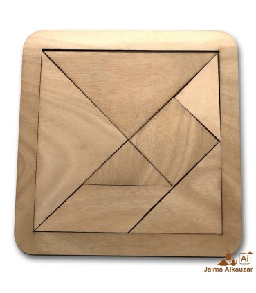 Gigantisches Holz-Tangram - Verstand und Geschicklichkeit - Hergestellt in Granada