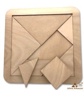 Tangram Géant en Bois - Ingéniosité et Habileté - Fabriqué à Grenade