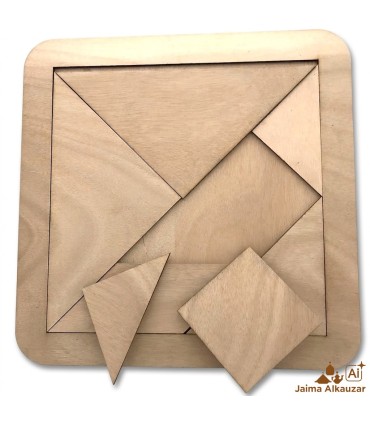 Tangram Géant en Bois - Ingéniosité et Habileté - Fabriqué à Grenade