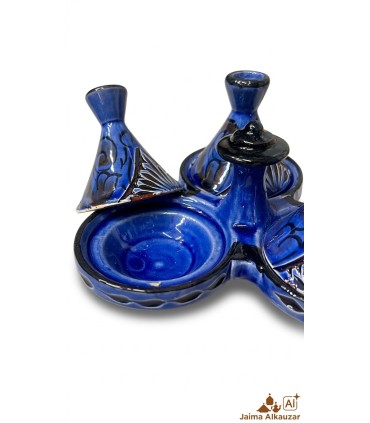 Tajin Speziato TRIPLE Lavorato - Decorazione Araba - Modello ZALAZA