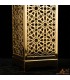 Farol Dorado Árabe Modelo DUBAI | Diseño Calado para Velas