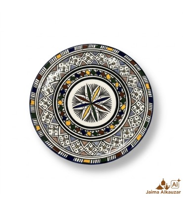 Plato Plano Trinchero - Pizzas - 26cm - Ceramica Blanca FES - Modelo LAHAM