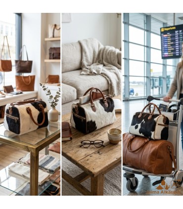 100% Natural Cowhide Travel Bag - Frizar 2 Model