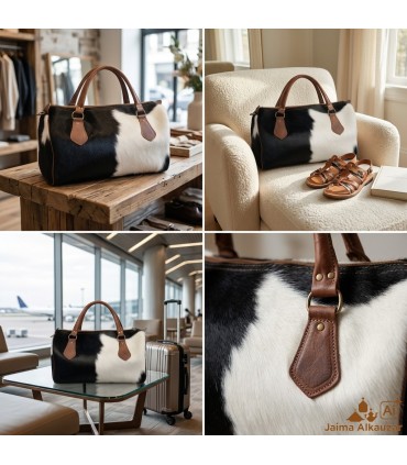 100% Natural Cowhide Travel Bag - Frizar 2 Model