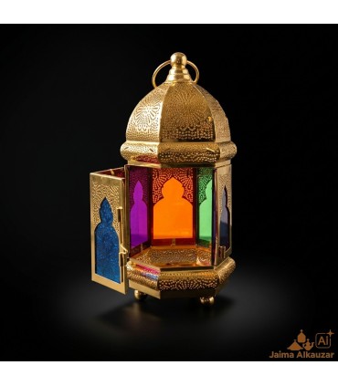 Golden Multicolor Lantern - Centerpiece - Kuwait Model