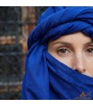 Cachecol TUAREG Blue Foulard - Turbante Étnico Berber Trekking Deserto
