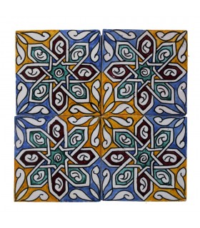 Azulejo Andalusí - 14,5 cm - Varios Diseños- Artesanal- Modelo 17