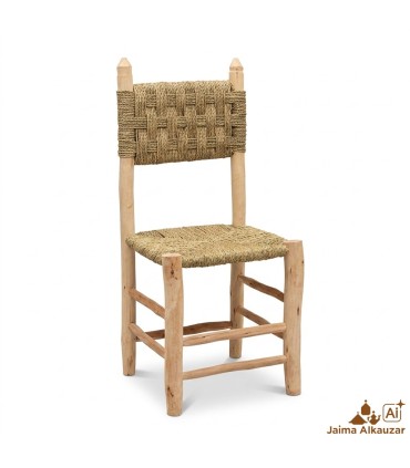 Moroccan Handmade Eucalyptus and Palm Chair | Natural, Durable and Unique